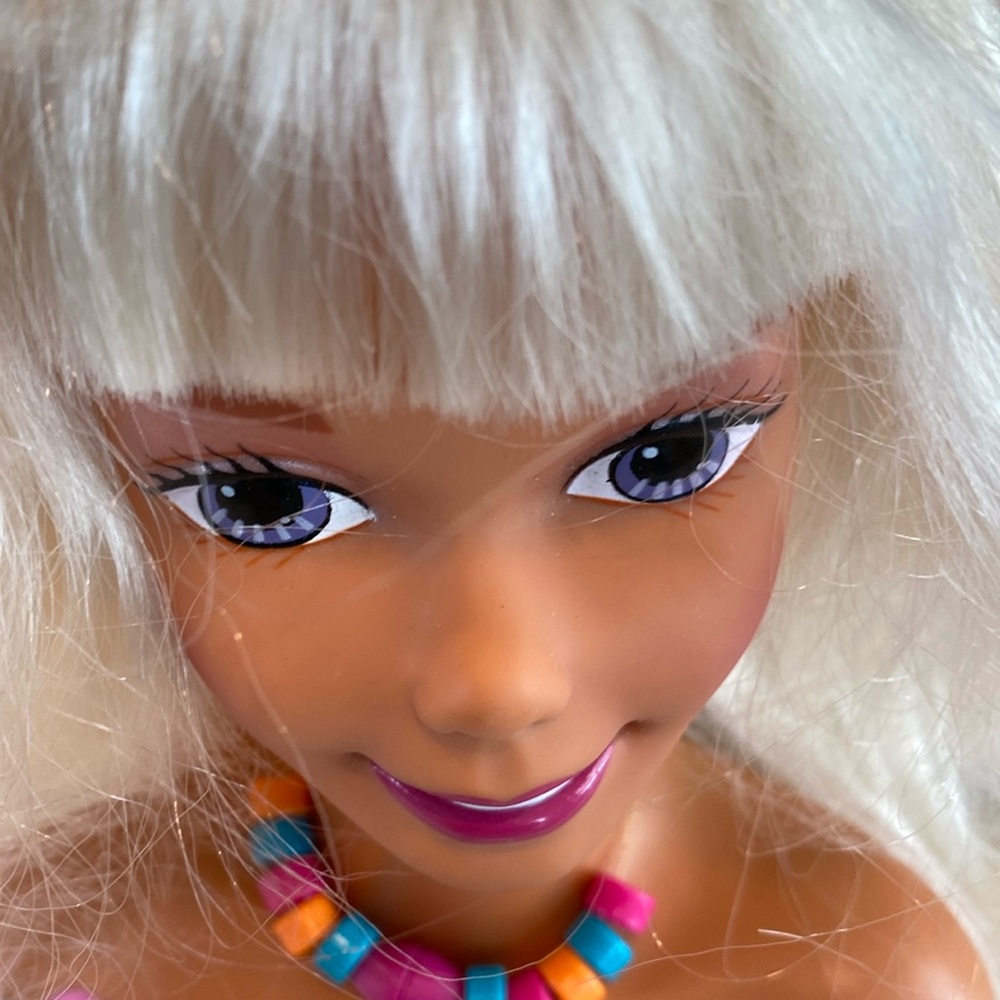 Vintage Barbie Doll Head to practice hairstyles
